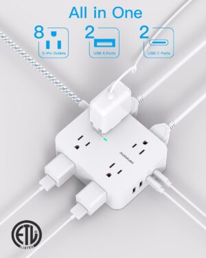 Surge Protector Power Strip - Image 3