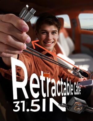 Retractable Car Charger 4 in 1 - Image 3