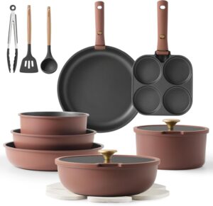 CAROTE 19pcs Pots, Pans