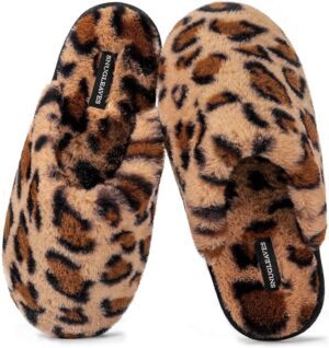 Women's Fuzzy Scuff Slippers