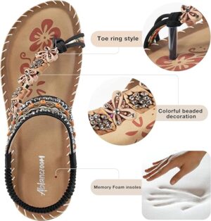 Womens Sandals Flats Shoes - Image 4