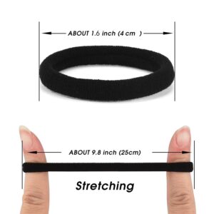 50PCS Black Hair Ties - Image 3