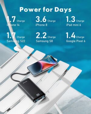 Portable Charger with Cords - Image 4