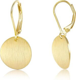14K Gold Dangle Earrings for Women