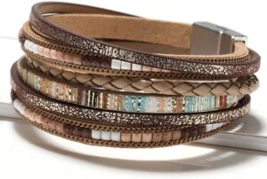 Fesciory Leather Wrap Bracelets - Image 2