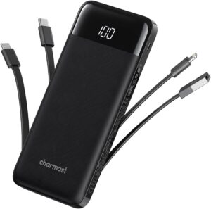 Portable Charger with Cords
