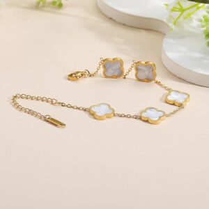 Plated Clover Lucky Bracelet - Image 3