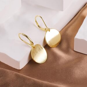 14K Gold Dangle Earrings for Women - Image 3