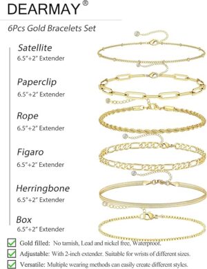 DEARMAY Gold Bracelets - Image 3