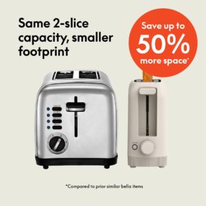 Bella 2 Slice Slim Toaster - Image 3