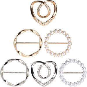 6PCS Cute Scarf Ring and Slides