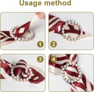 6PCS Cute Scarf Ring and Slides - Image 2