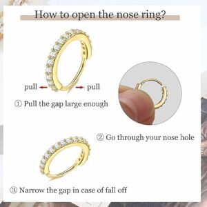 14K Gold Filled Nose Ring - Image 2